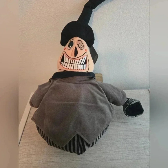 The Disney Store Tim Burton Nightmare Before Christmas Plush 2 Face Mayor Stuffe - Picture 3 of 7